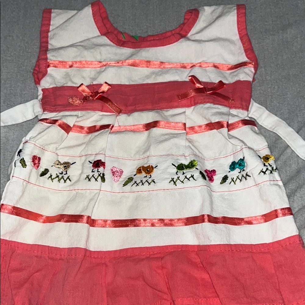 Vintage pink and white babygirl dress